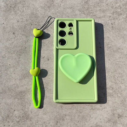 Trendy Colorful Heart Grip Case - Samsung