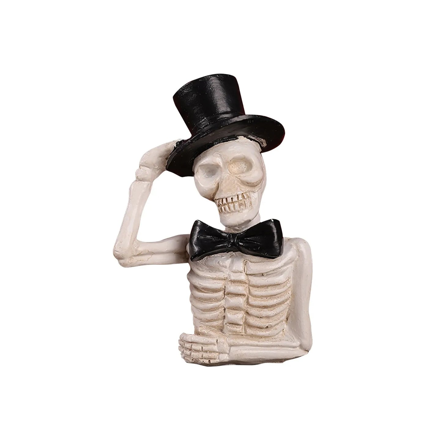 0709BA 2024 New Halloween Ghost Skulls Pumpkins Resin Ornament Halloween Home Desk Decorations