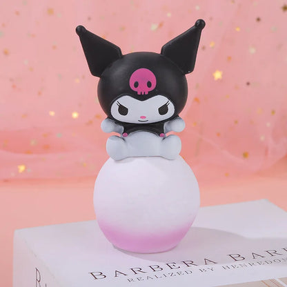 2407TA Kawaii Kuromi Cinnamoroll Night Light Glowing Children Toy Bedside Lamp Anime Cartoon Melody Cute Children Kid Present Gifts