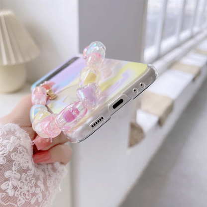 Shimmer Glow Butterfly Flip Case - Samsung