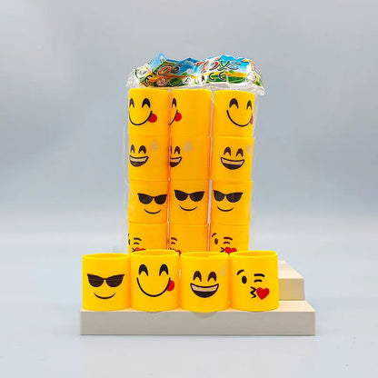 2407TA 12Pcs Neon Rainbow Plastic Smile Magic Spring Toys for Children Birthday Party Favors Piñata Fillers Carnival Prizes Goodie Bag