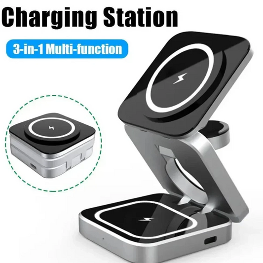 3-in-1 Magnetic Wireless Charging Station