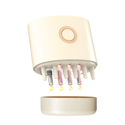 Scalp Oil Liquid Applicator Electric Head Comb Massager 625nm LED Light Therapy Vibration Medicine Hair Growth Massage Combs