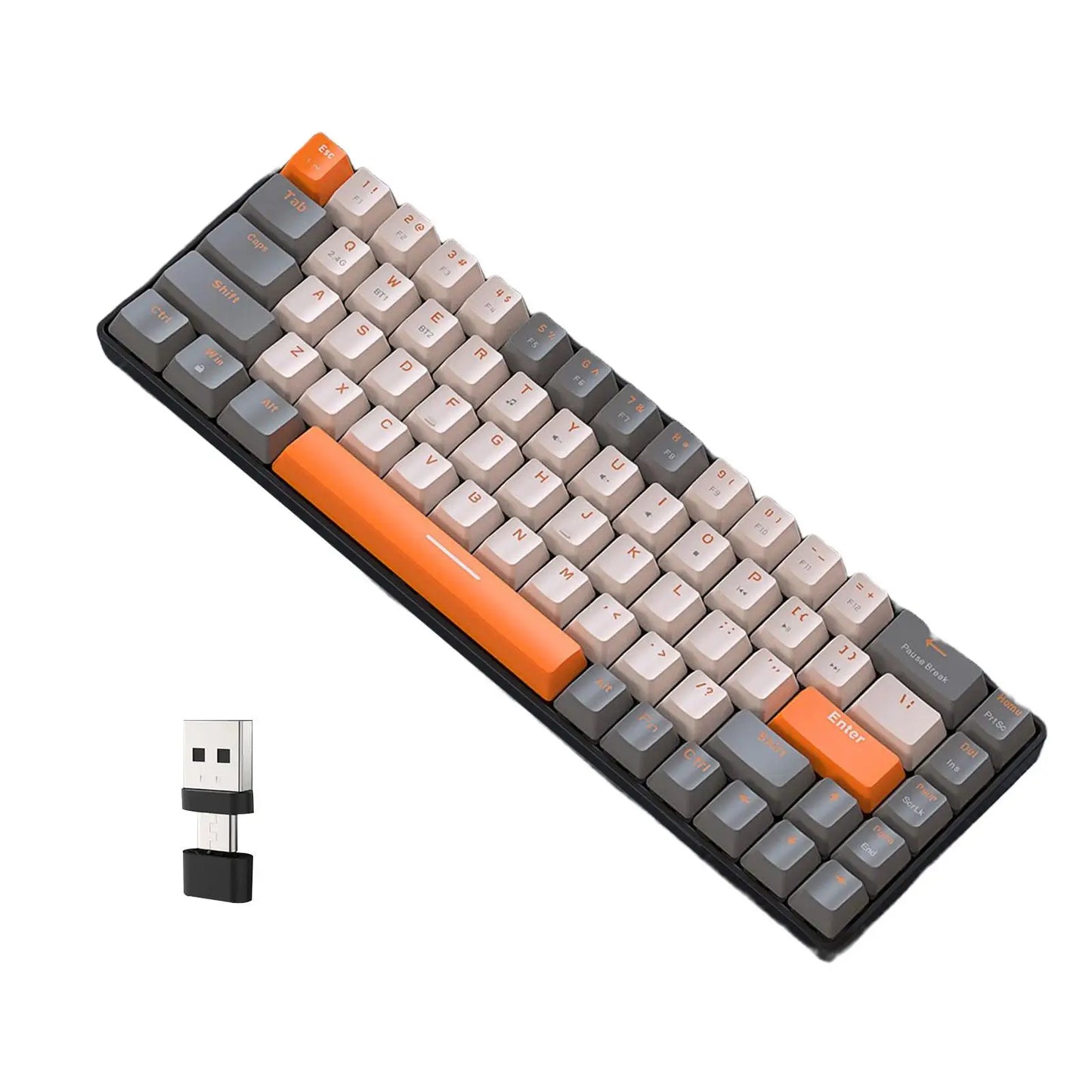 Wireless Gaming Keyboard for Computer PC