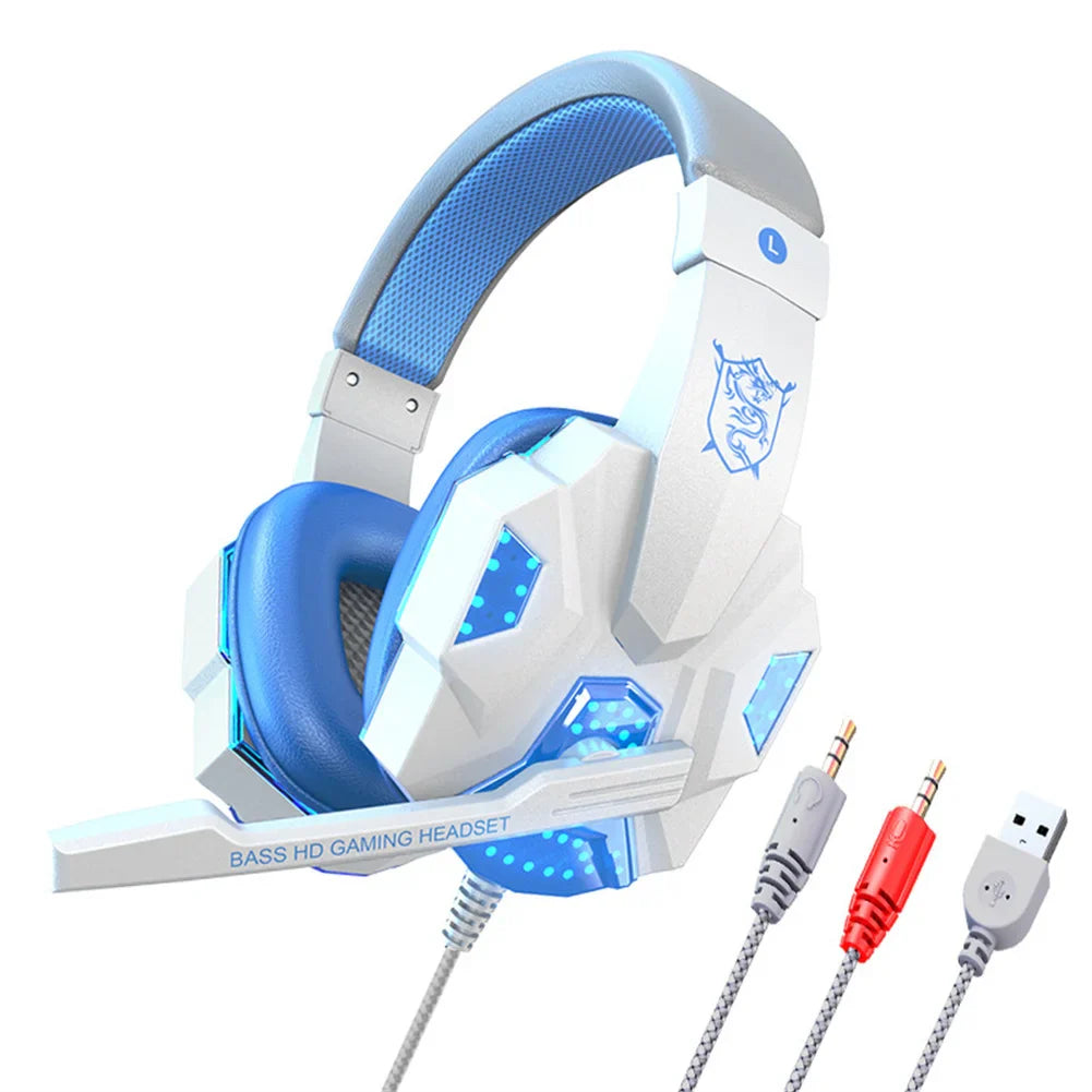 Wired Headset Noise Canceling Stereo Headphones