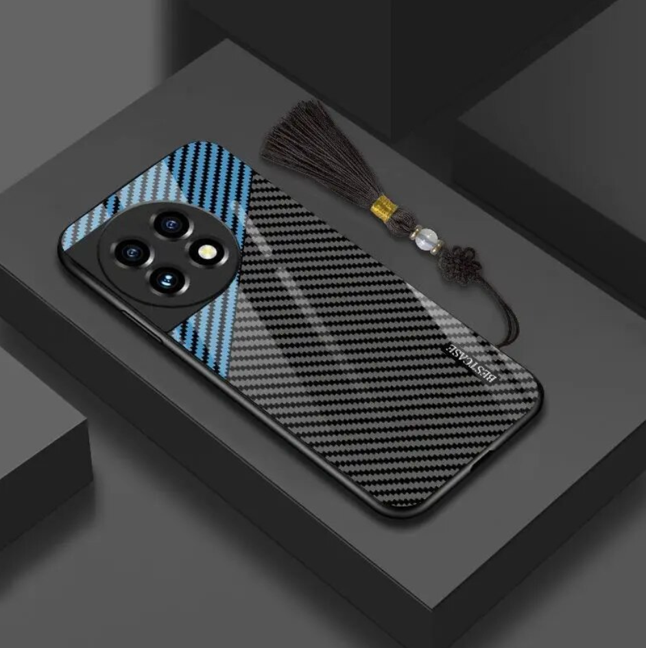 Luxury Carbon Fiber Glass Case for OnePlus