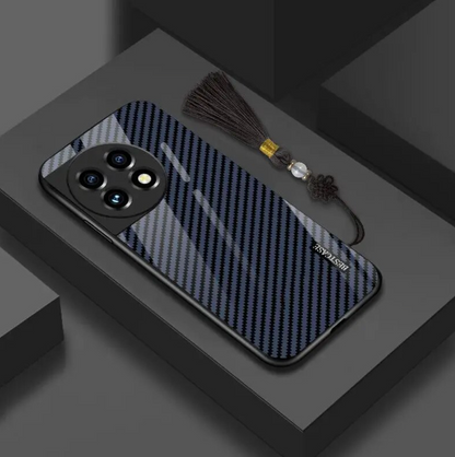 Luxury Carbon Fiber Glass Case for OnePlus