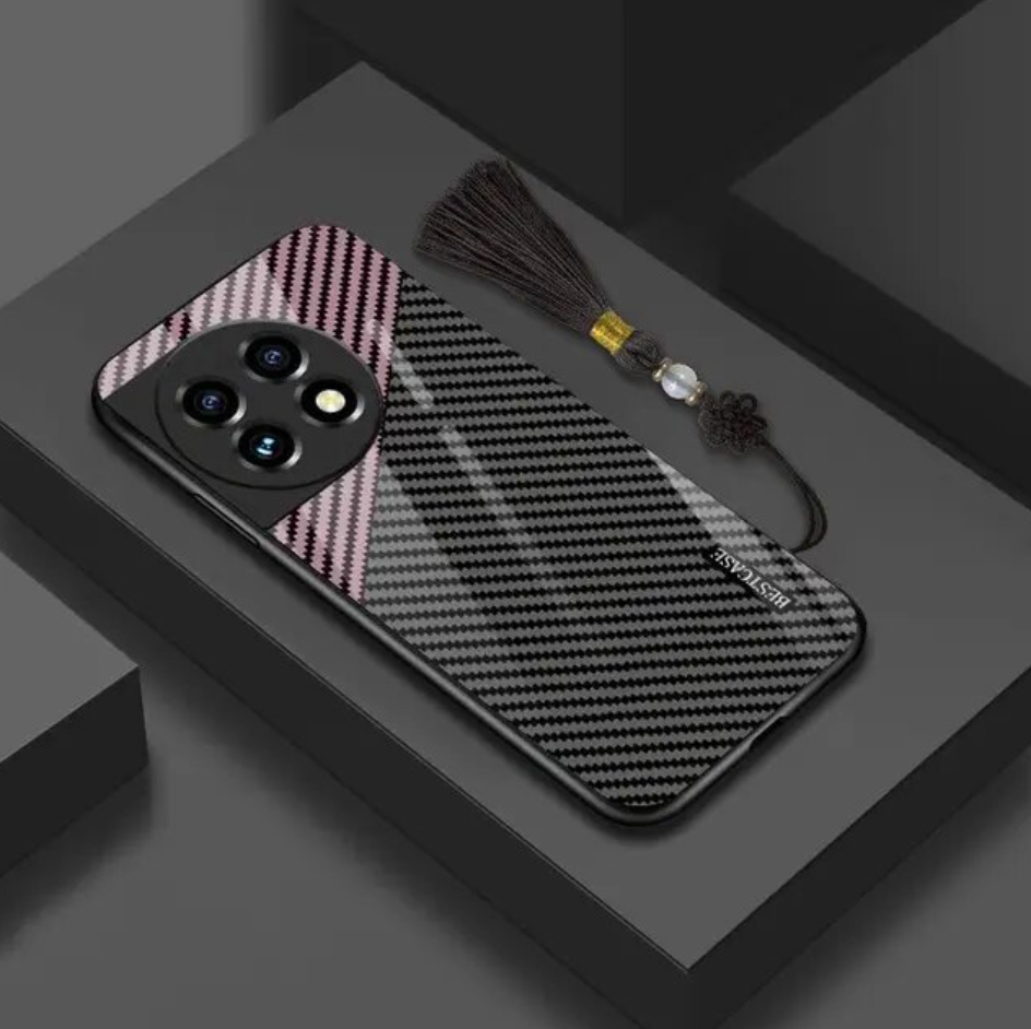Luxury Carbon Fiber Glass Case for OnePlus