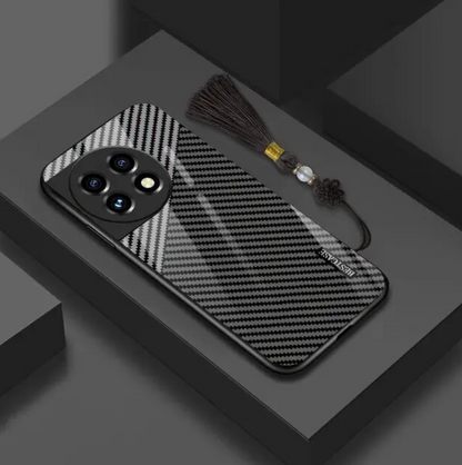 Luxury Carbon Fiber Glass Case for OnePlus