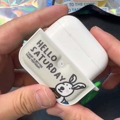 Cheerful Vibes Cartoon AirPod Case