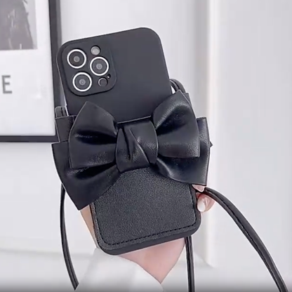 Elegant Bow Accent Sling Bag