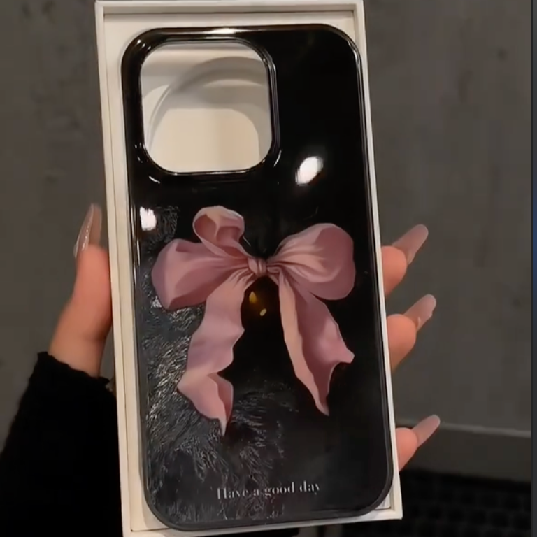 Chic Bow Ribbon Accent Case