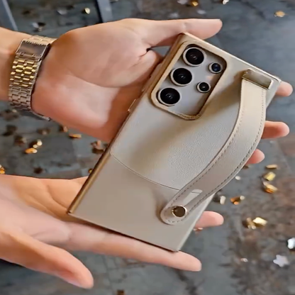Luxury Leather Wristband Case - Samsung