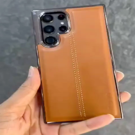 Tan Luxe Leather Case - Samsung