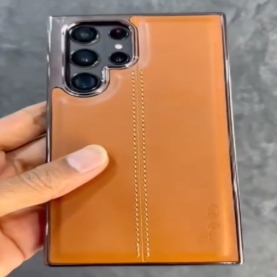 Tan Luxe Leather Case - Samsung