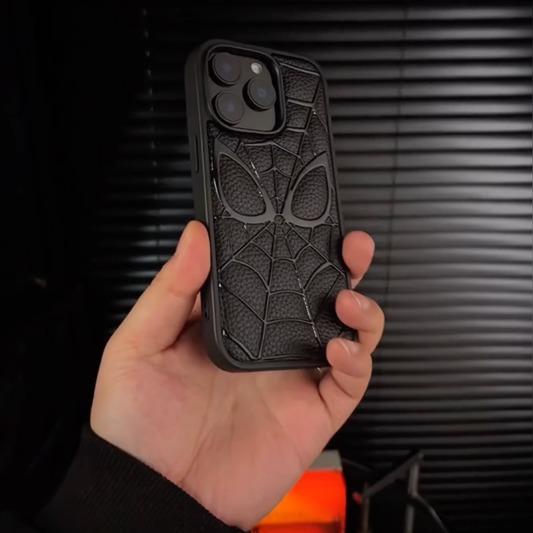 Venom Web Crawler Vision Leather Case - iPhone
