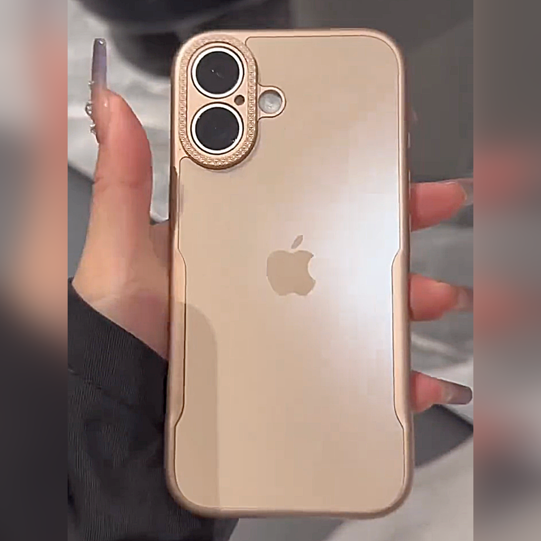 Gleaming Frame Bezel Decor Shield Case - iPhone