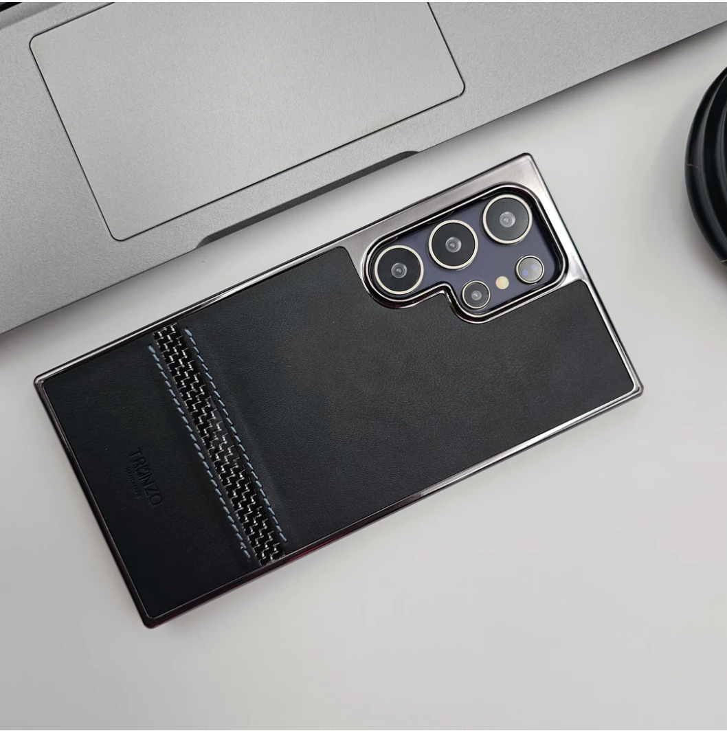 Galaxy S24 Ultra Luxe Leather Stripe Case