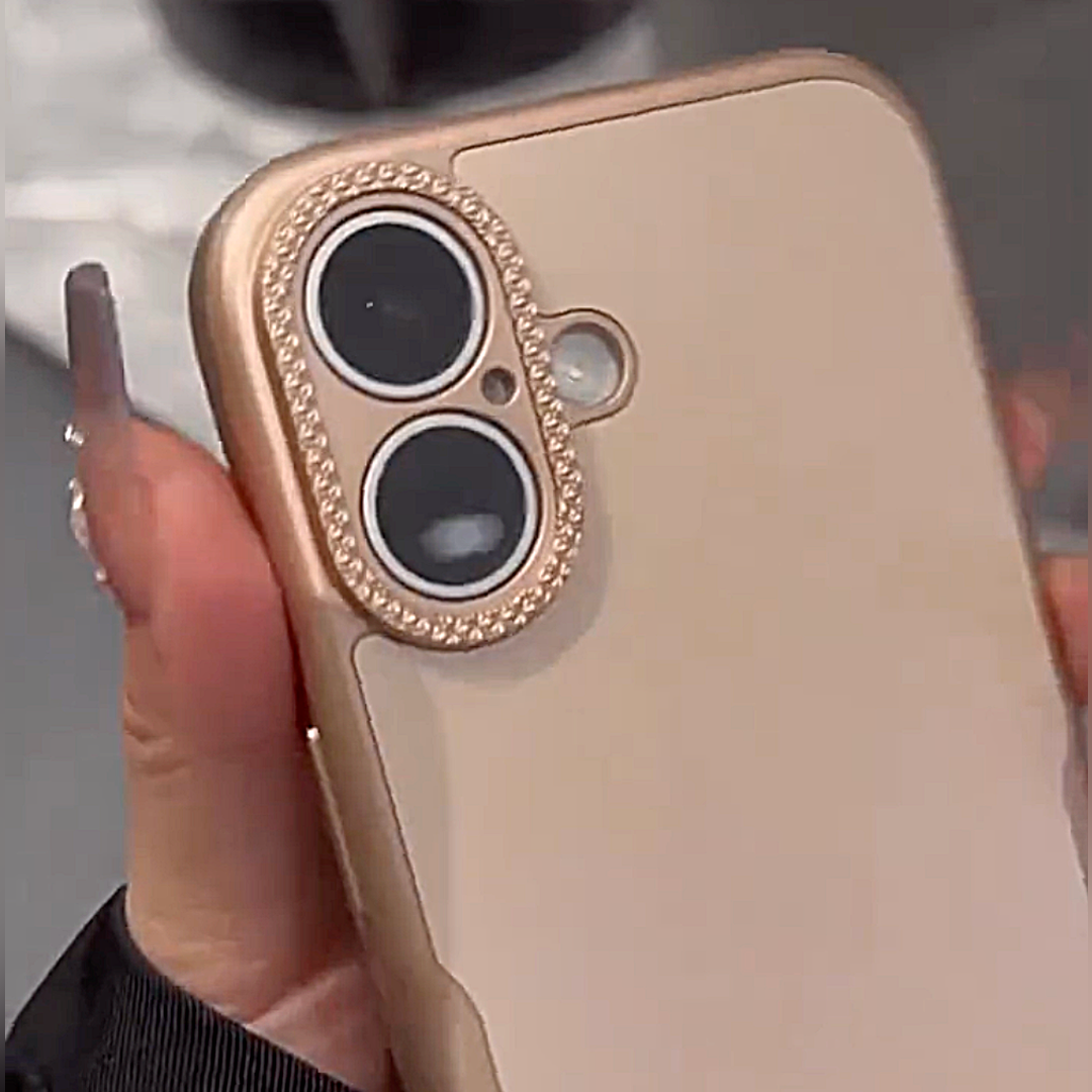 Gleaming Frame Bezel Decor Shield Case - iPhone