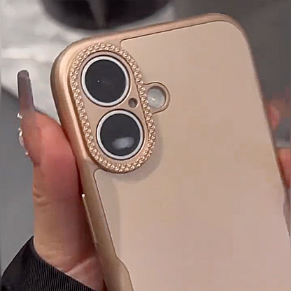 Gleaming Frame Bezel Decor Shield Case - iPhone