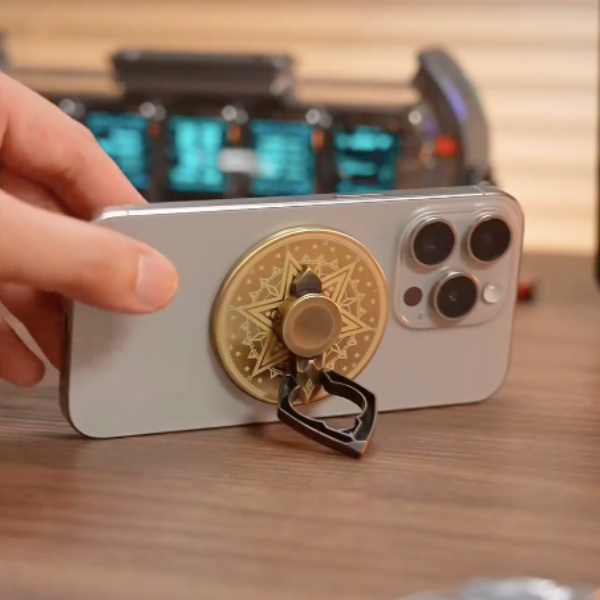 Innovative Metallic Magnetic Spinner Stand