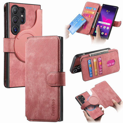 Detachable 2-in-1 Magnetic PU Leather Wallet Case