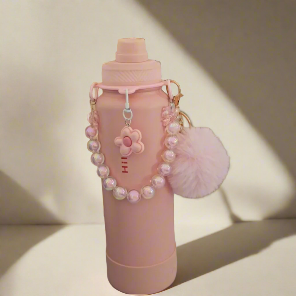 AquaFlask Ballet Pink Insulated Tumbler with Charms