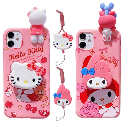 Cute Hello Kitty Charm Phone Case