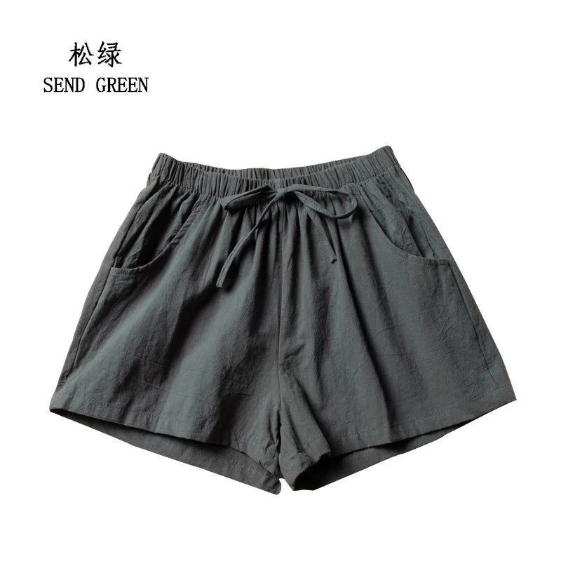 Women Gym Workout Shorts Cotton
