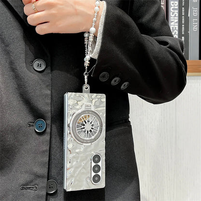 Glossy Gyroscope Kickstand Case with Charm - Samsung