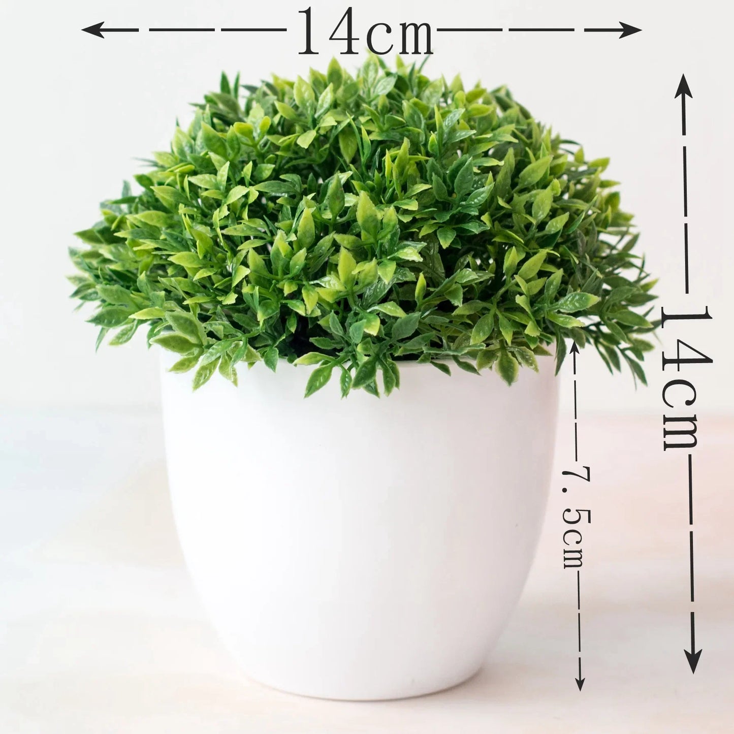 0407GG Artificial Plant Bonsai Plastic Small Tree Pot Fake Plant Flower Potted Ornaments for Home Room Table Garden Hotel Decoration