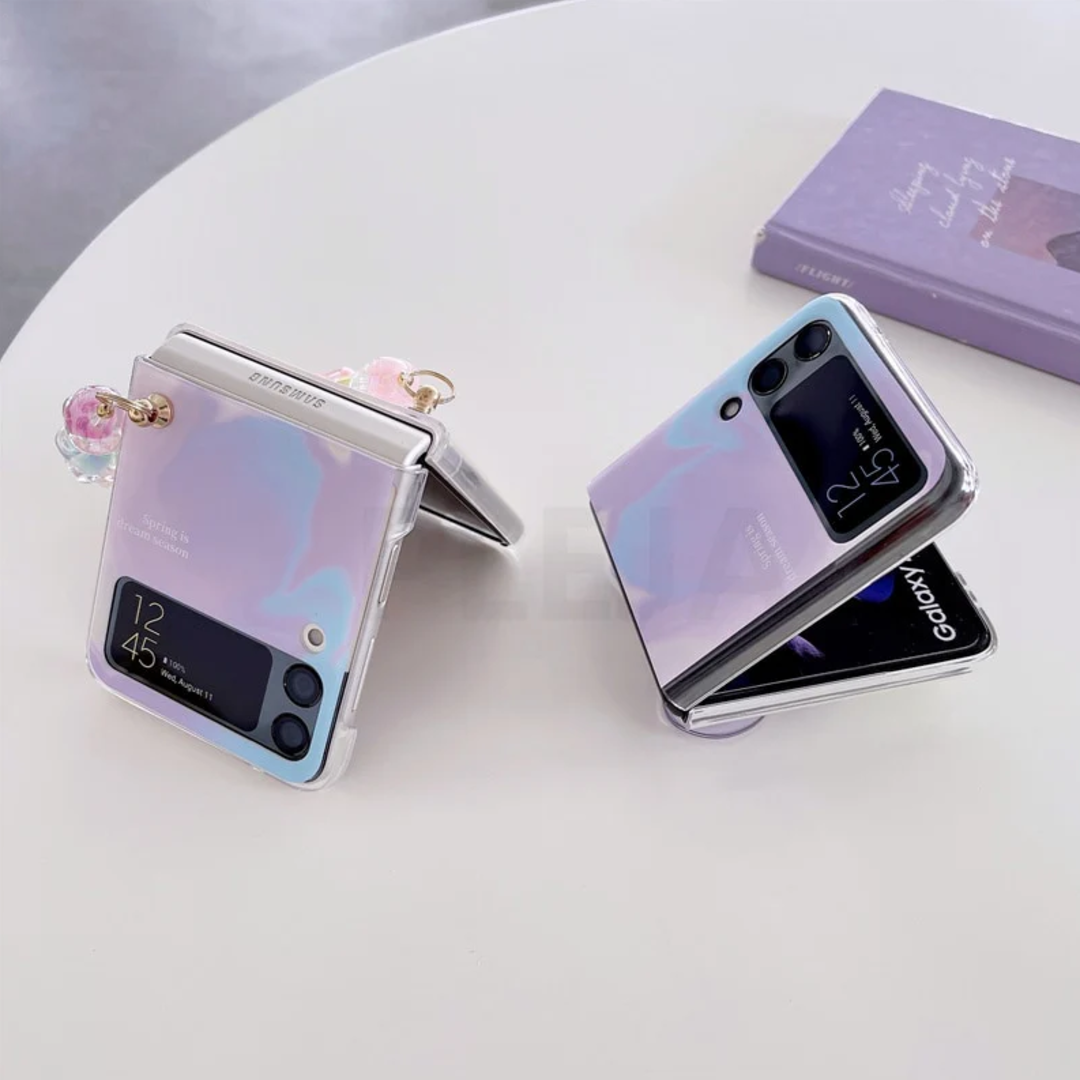 Shimmer Glow Butterfly Flip Case - Samsung
