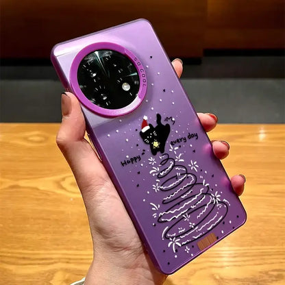 Frosted Christmas Cat Design Case - OnePlus