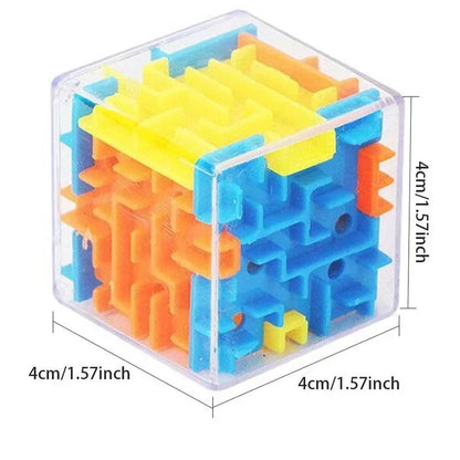 2407TA 3D Maze Magic Cube Six-sided Transparent Puzzle Speed Cube Rolling Ball Magic Cubes Maze Toys For Children Stress Reliever Toys