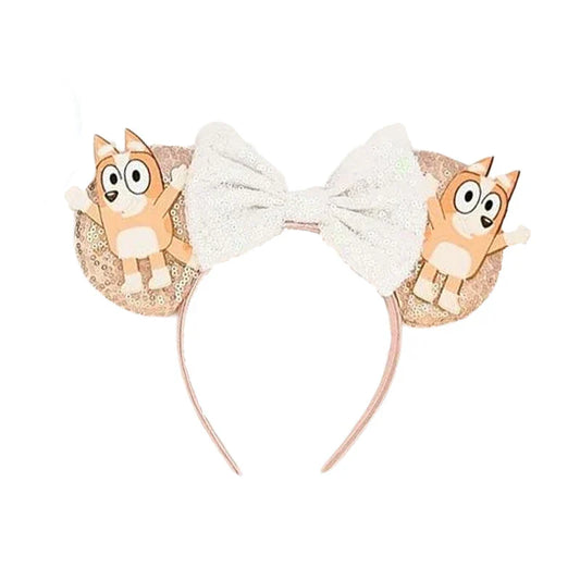 ERROR Bluey friends headband children's headband cute bingo Mickey ears headband amusement park decorative headband Birthday gifts