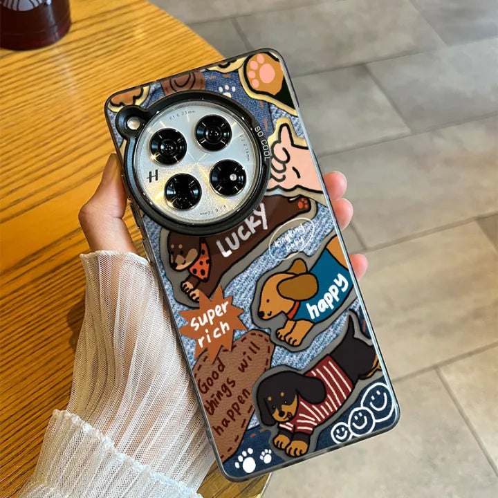 Adorable Denim Case with Paw-Inspired Design - OnePlus