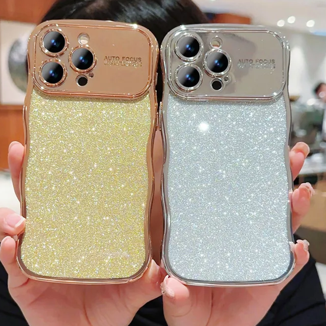 Electroplated Glittery Wave Case