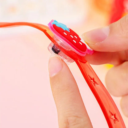 2407TA 6PC Kids Birthday Party Supplies LED Cartoon Light Up Watch Toys Boys Girls Wedding Guest Souvenirs Christmas Party Gifts Pinata