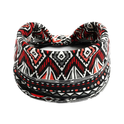 Wide Bandana headbands for Women Boho Bandeau Headbands Knot Hair Scarf Bands Stretch Floral Printed Non Slip Headbands Elastic