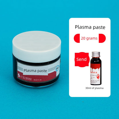 0709BA Halloween Makeup Props Plasma Fake Blood Horror Makeup Cos Solid Artificial Easy Cleaning Blood Paste Vampire