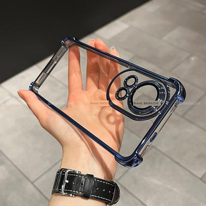 Drop-Resistant Electroplating Transparent Cover with Dynamic Hard Case