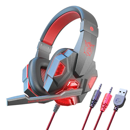 Wired Headset Noise Canceling Stereo Headphones