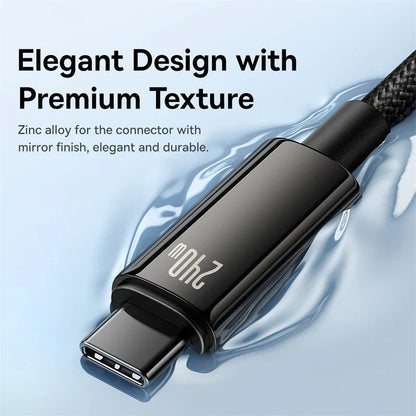 240W USB C Cable for iPhone 15 PD3.1 Supercharge for Macbook PC Realme