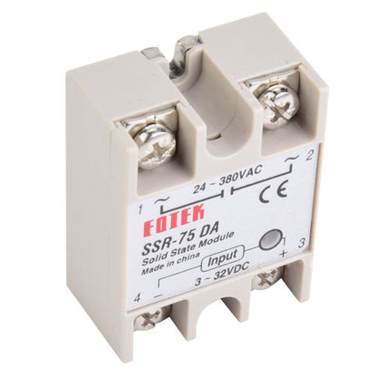 Single Phase Solid State Relay 250V SSR-75DA 75A DC Control AC