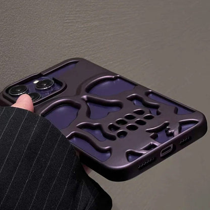 iPhone Series Hollow Skull Design Case
