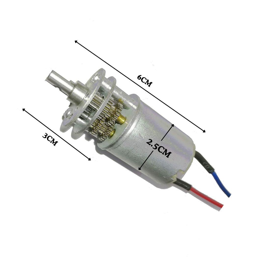 3.7-6V DC Round Motor with a Metal Gearbox