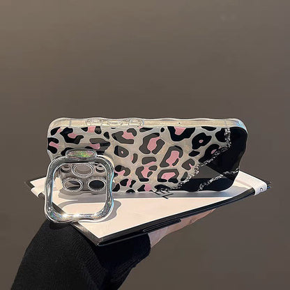 Leopard Design Stand Case with Charm