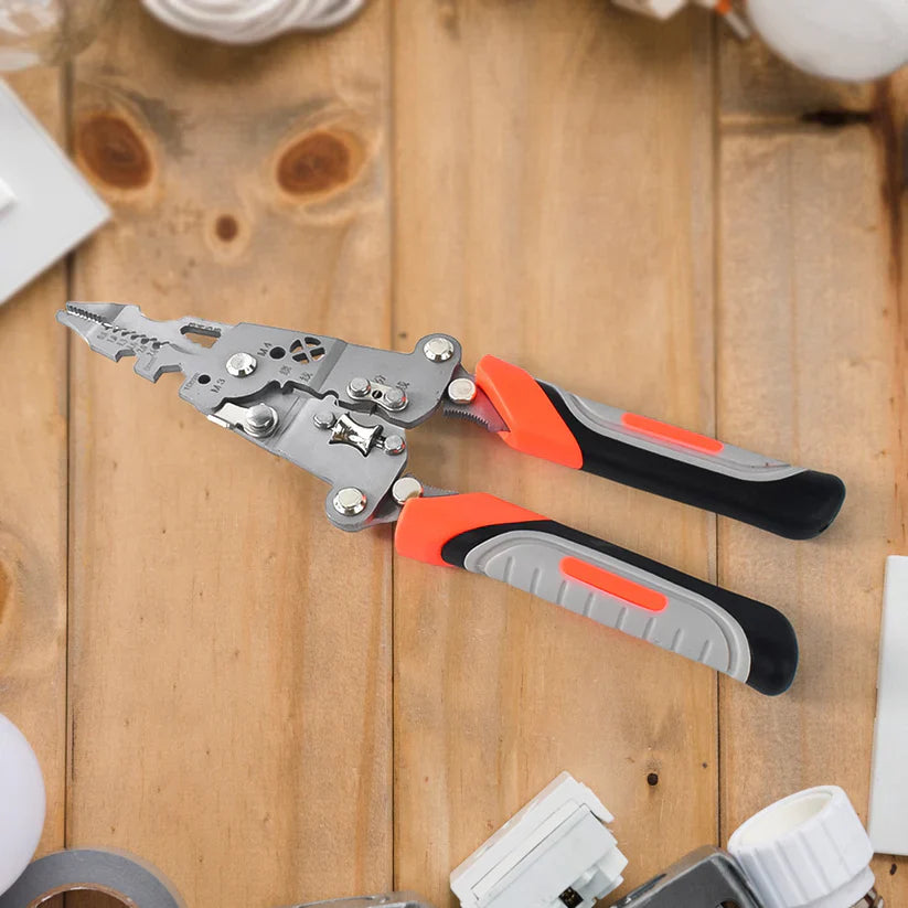 Foldable Multifunctional Wire Stripper Crimper Cable Cutter Pliers