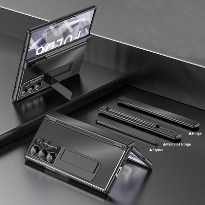 Galaxy Z Fold6 Ingenious Metal Kickstand Case with Pen Holder