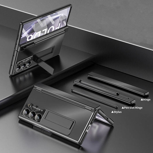 Galaxy Z Fold6 Ingenious Metal Kickstand Case with Pen Holder